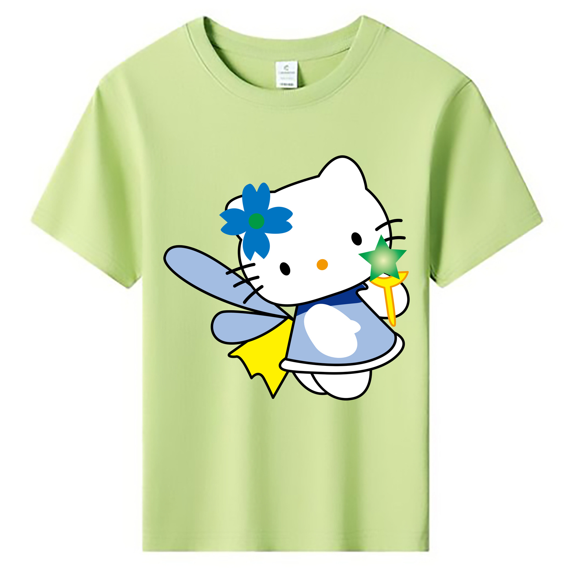 （画像用） Hello Kitty ハローキティ 綿100％キッズTシャツ（フロントプリント）